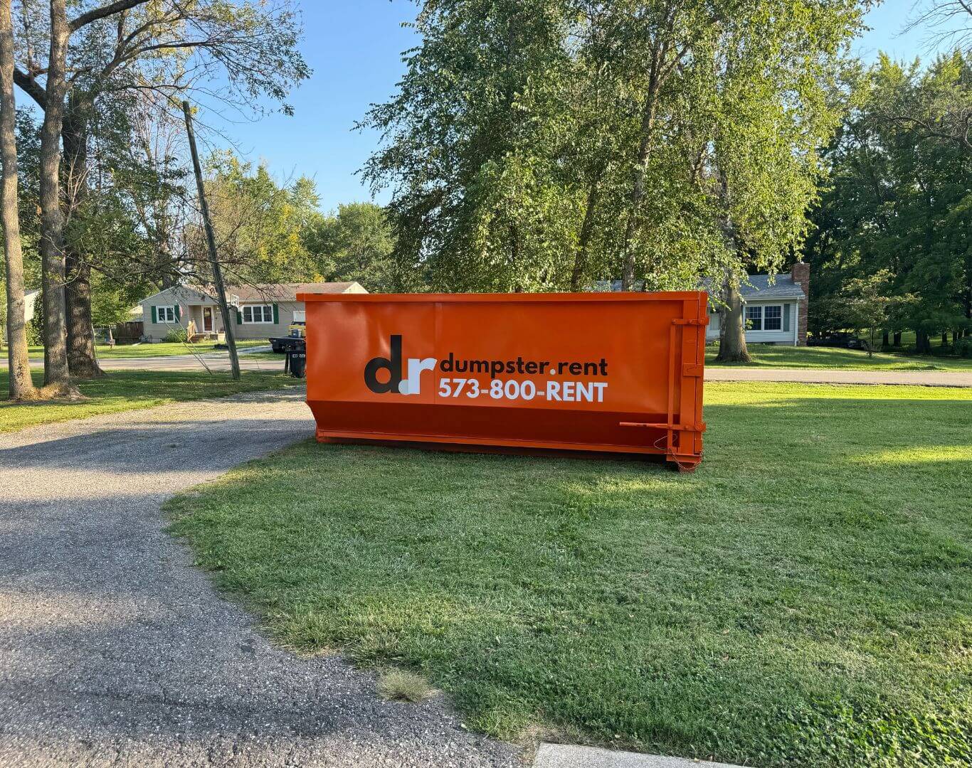 A construction dumpster rental in Jefferson City, MO near me